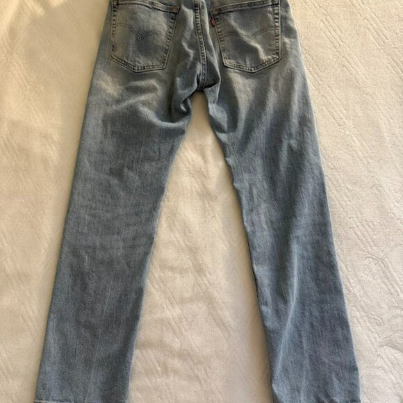 Levi's 31x32 Men's 513 Denim Slim Fit Straight Jeans - Blue - Picture 3 of 9